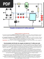 Cargador de Batería de 12 Voltios para Auto