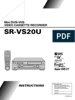 SR-VS20U: Mini DV/S-VHS Video Cassette Recorder