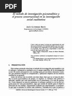 Metodología de La Investigación Psicoanalítica