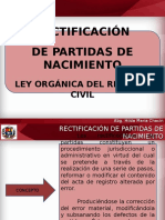 Rectificación de Partidas de Nacimiento (VENEZUELA)