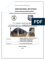 Informe Sobre Calidad de Alimentos