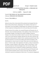 Criminal Law, Case No. 19 The People of The Philippine Islands Vs - Fernando de Fernando, March 27, 1926, Group 4 - Dan Locsin