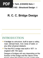 R. C. C. Bridge Design