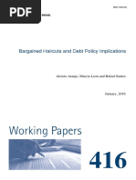 Bargained Haircuts and Debt Policy Implications: Aloisio Araujo, Marcia Leon and Rafael Santos