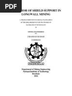 Behaviour of Shield Support in Longwall Mining