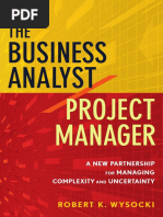 Business Analyst: Project Manager