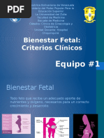 Bienestar Fetal Criterios Clinicos