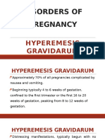 Disorders of Pregnancy - Hyperemesis Gravidarum