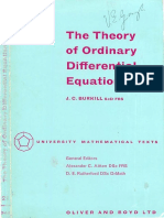 J C Burkill Theory of Ordinary Differential Equations