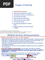 Chapter 10 Etching - I