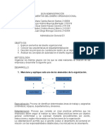 Modalidades Básicas de Departamentalización