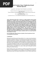 Differential Evolution Using A Neighborhood-Based Mutation Operator