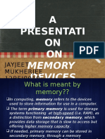 Memory Devices Jayjeet