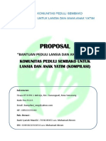 Proposal Permohonan Bantuan Donasi Untuk Lansia Dan Anak Yatim - Komunitas Kompilasi