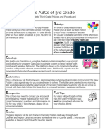 The Abcs of 3Rd Grade: (A Guide To Third Grade Policies and Procedures)