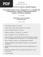 United States v. Nick Russo, James Lowery, Joseph Pine, V.L. Underhill, Jeff Underhill, Harry Almerico, Felipe Muratte, Renee Sanchez, 796 F.2d 1443, 11th Cir. (1986)