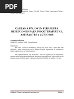 Carta A Un Joven Terapeuta - Calligaris