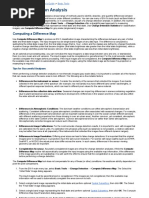 Change Detection Analysis