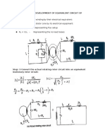 Step by Step Development of Equivalent Circuit of Induction Motor