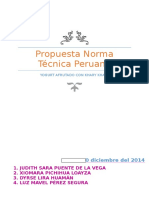 Propuesta Norma Técnica Peruana