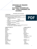 Correcciones Idiomáticas Universidad