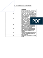 Holistic Rubric 1