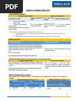 Service Charges and Fees