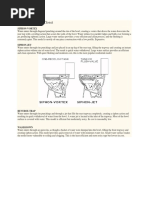 Types of Water Closet: Siphon-Vortex