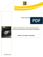 Nota Explicativa - Ensaio Wheel Tracking