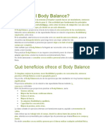 Qué Es El Body Balance