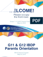 G11-G12 IBDP Parents Orientation 2016