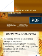 Recruitment and Staff Selection