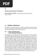 Solvent Extraction Kinetics: 5.1 General Principles