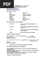 Jeffrey A. de Leon 300 Brgy. San Jose, Alitagtag, Batangas CP# +639053026775 Passport No. EC3306356 Personal Data