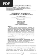 Fluid Flow Analysis of Centrifugal Fan by Using Fem