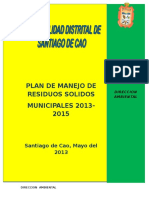 Plan de Manejo de Residuos Solidos