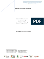 El Docente Como Trabajador Del Conocimiento - Edgar Carmona, Elizabeth Rodríguez