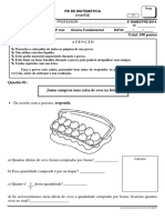 Prova PB Matematica 3ano Manha 3bim PDF