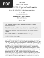 United States v. Jerry T. Melton, 739 F.2d 576, 11th Cir. (1984)