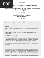 United States v. Sylvester Anthony Domme, Jr. and Thomas Allen Domme, 753 F.2d 950, 11th Cir. (1985)