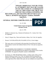 Mark A. Jenkins and Marion F. Jenkins v. General Motors Corporation, 101 F.3d 1392, 2d Cir. (1996)