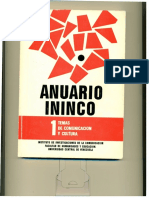 ANUARIO ININCO/Temas de Comunicación y Cultura. VOL1. N°1. Caracas, 1988.primer Numero Texto Completo Version Digital