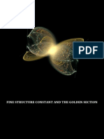 Fine Structure Constant and The Golden Section