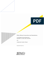 Audited FS 2010 2012 Philex Mining Corporation and Subsidiaries