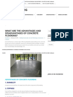 What Are The Advantages and Disadvantages of Concrete Flooring - Civilblog