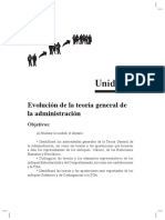 Evolución de La Teoría General de La Administración