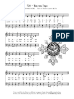 708 - Tantum Ergo: Tune: ST. THOMAS (87 87 87) Text: St. Thomas Aquinas ( 1274)