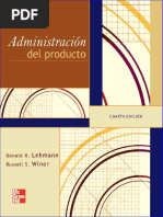 Administración Del Producto, 4ta Edición - Donald R. Lehmann