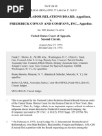 National Labor Relations Board v. Frederick Cowan and Company, Inc., 522 F.2d 26, 2d Cir. (1975)