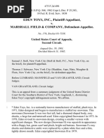 Eden Toys, Inc. v. Marshall Field & Company, 675 F.2d 498, 2d Cir. (1982)